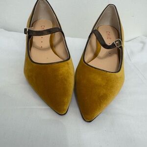 Chie Mustard Yellow Mary Jane 1.25 heel Shoes